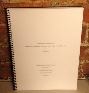 My Honors English thesis